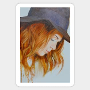 Portrait (Model - Taylor) Sticker